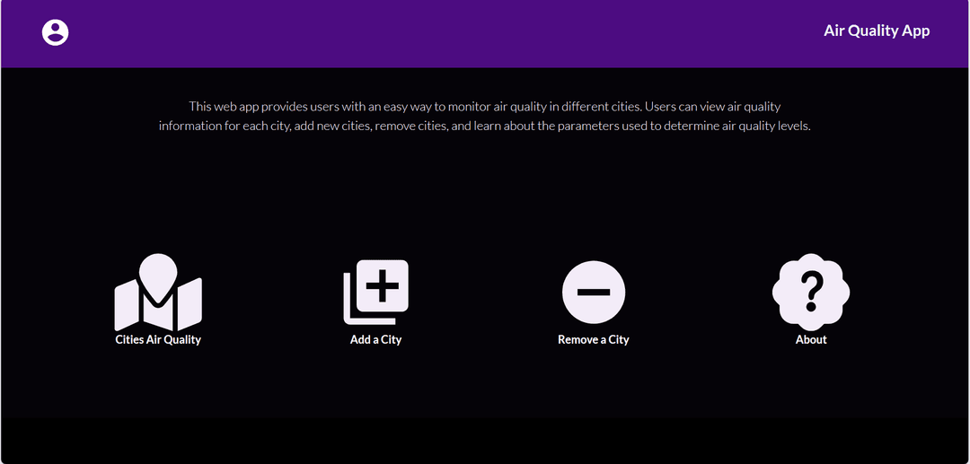 Air Quality Web App